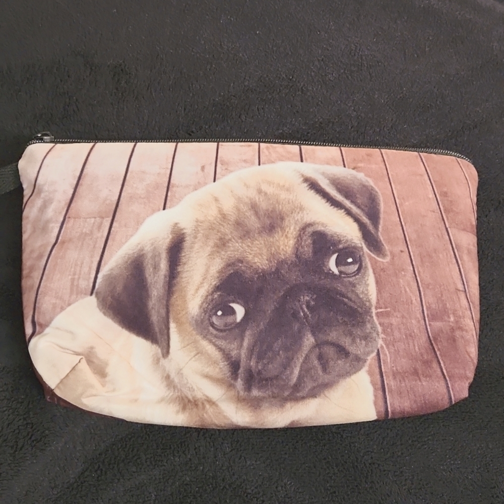 NEW- Cosmetic Bag, Storage Bag - PUG